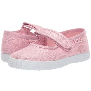 Cienta size 29/ us 9 toddler pink metallic shoes